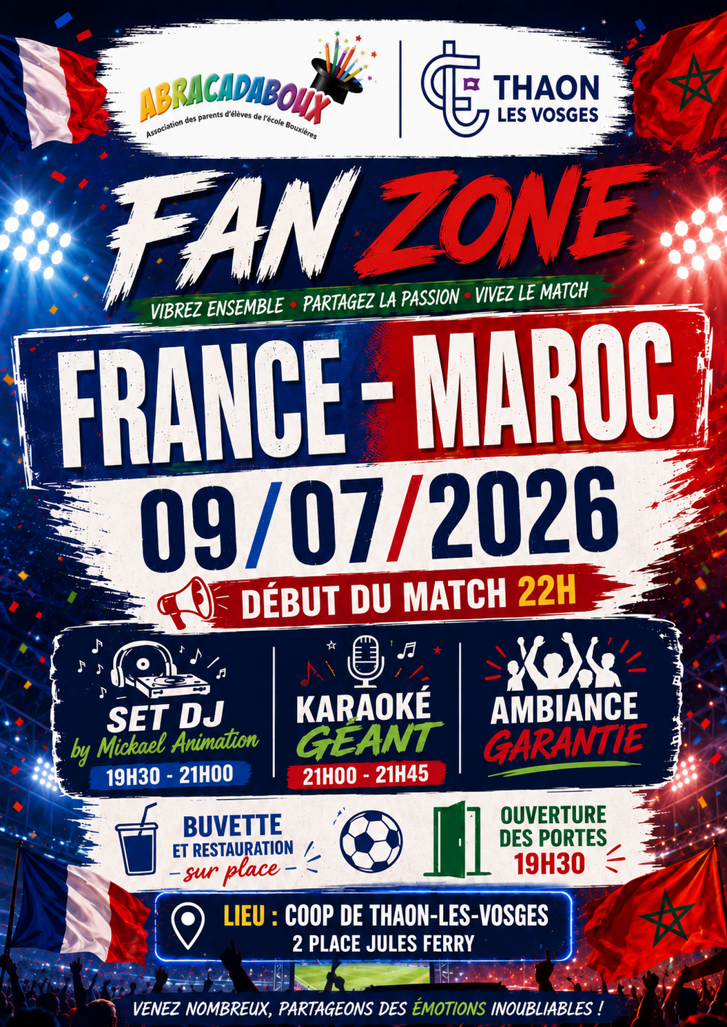 Fan Zone France - Maroc