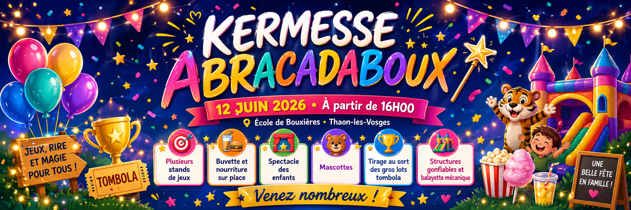 Kermesse Abracadaboux - 12 juin 2026